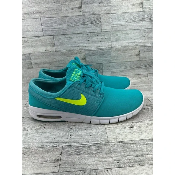 Nike SB Stefan Janoski Max Hyper Jade Volt Mens 11 Skate Shoes 631303-330 - Picture 9 of 15
